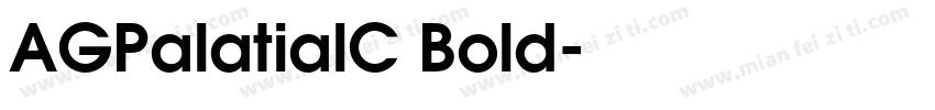 AGPalatialC Bold字体转换